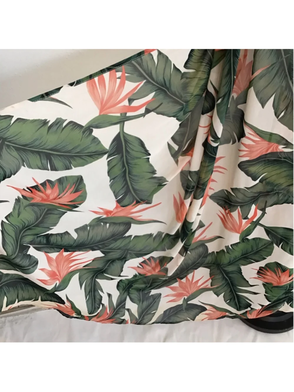 Show Me Your Mumu Women Elegant Fun Maxi Dress L White Green Tropical Print - Picture 10 of 14